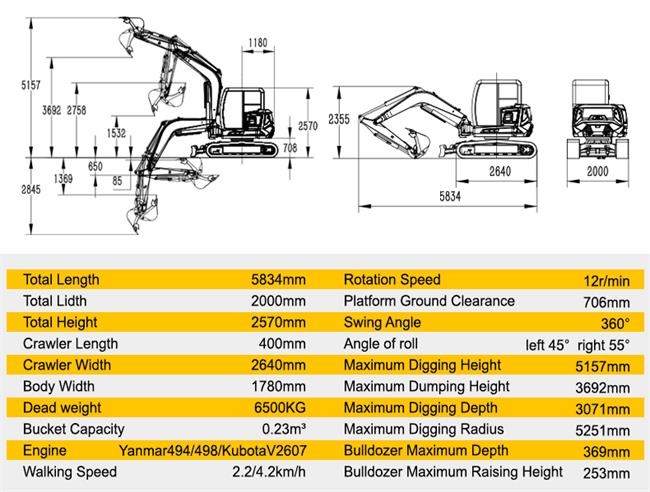 HT65 Excavator