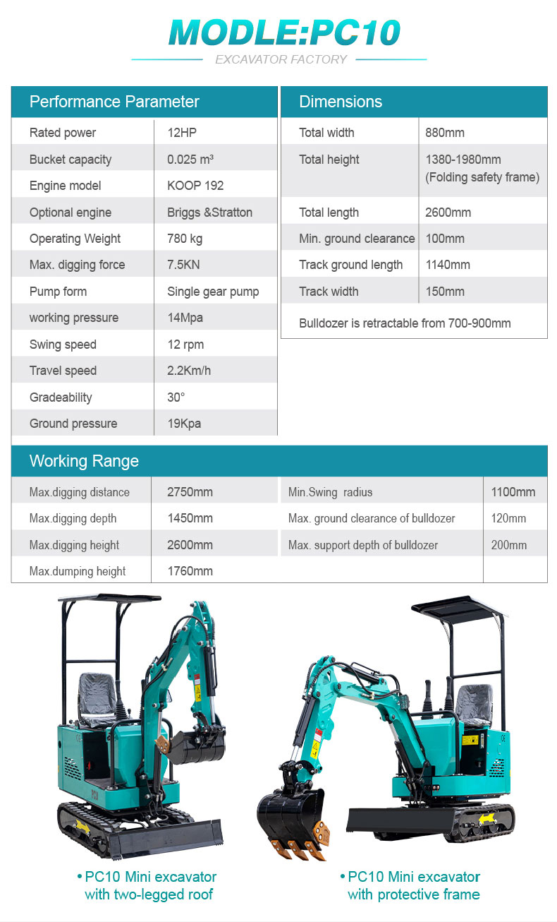  PC10 Mini Excavator