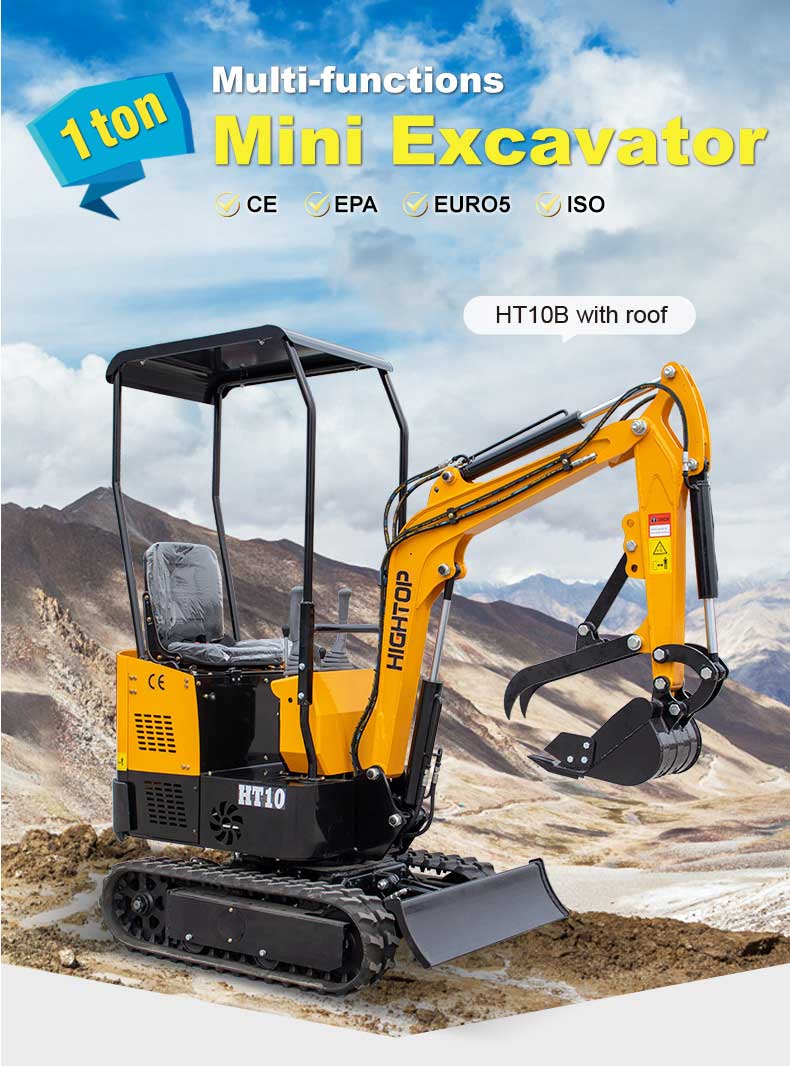 1T Crawler Mini Excavator 