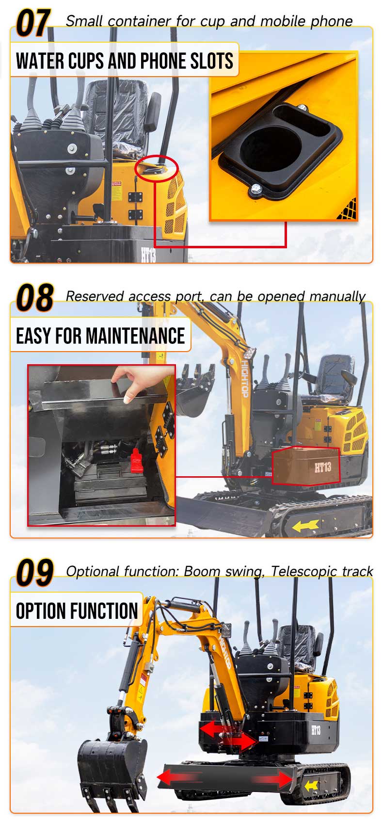 HT13 Mini Excavator