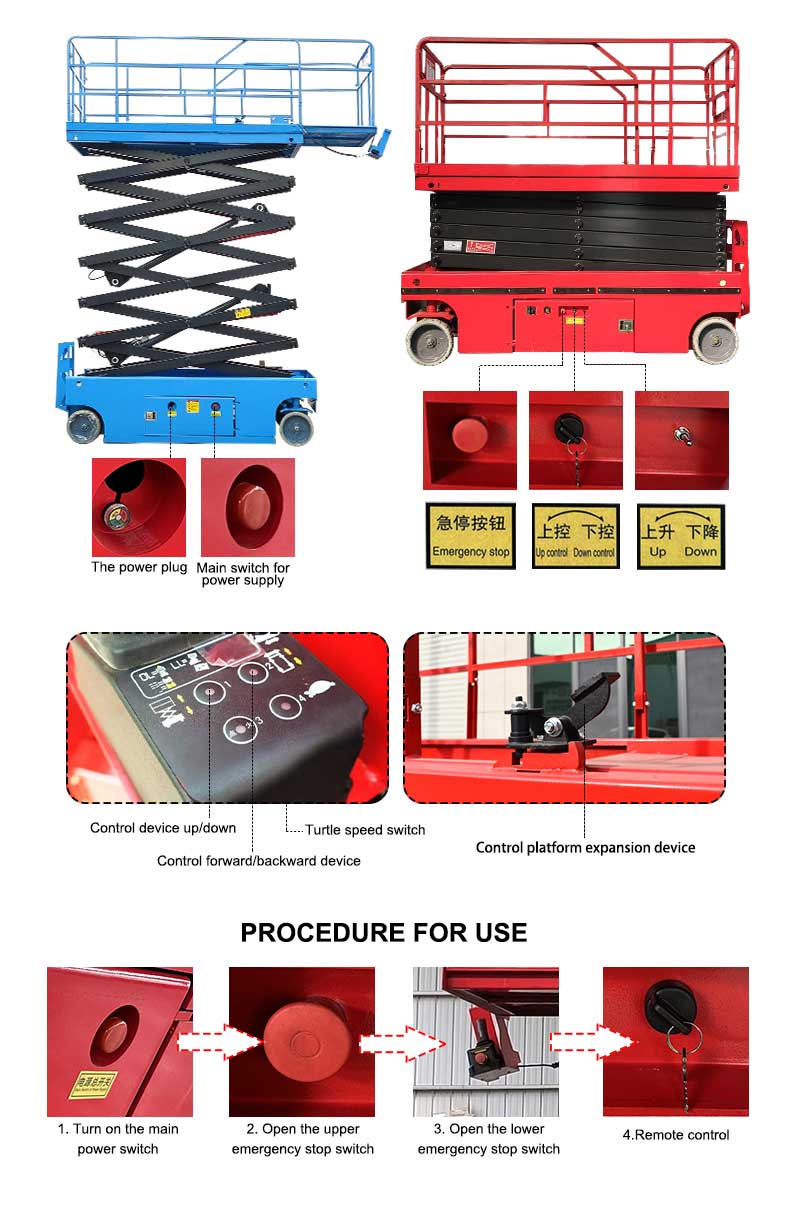 Self-propelled scissor lift platform