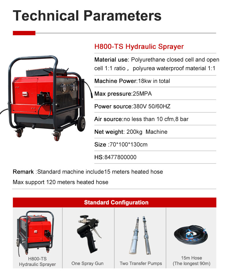 H800-TS Hydraulic Sprayer