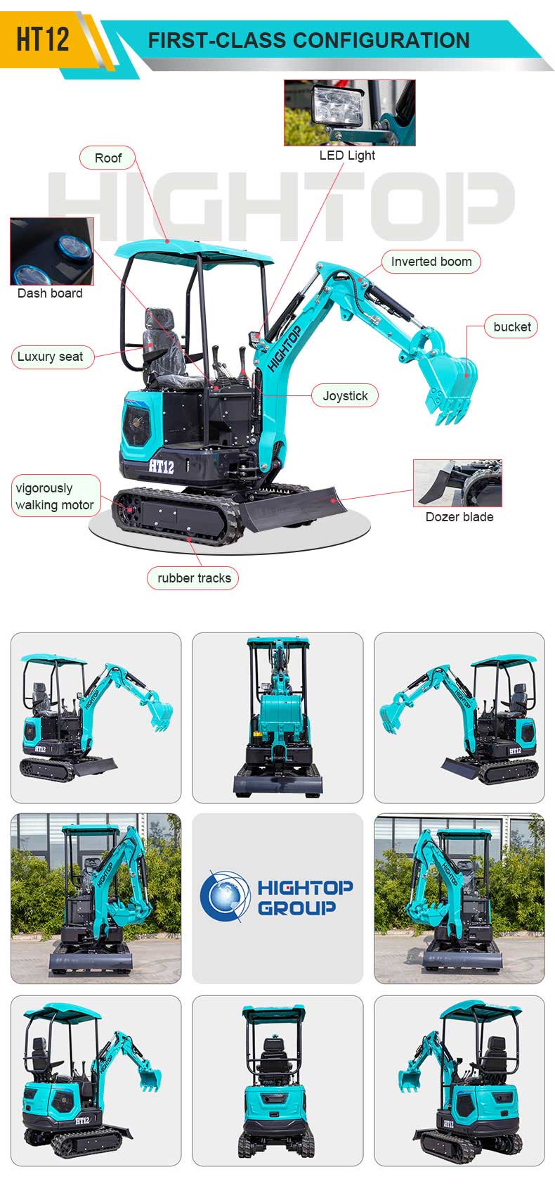 HT12 Mini Excavator 