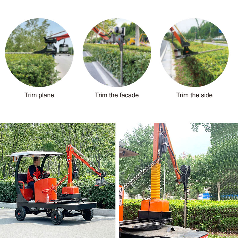 Ridng on electric hedge trimmer