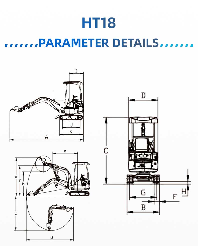 HT18-3 Mini Excavator