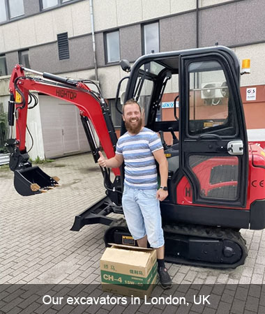 HT18 Compact Excavator Application Case in UK Municipal Engineering