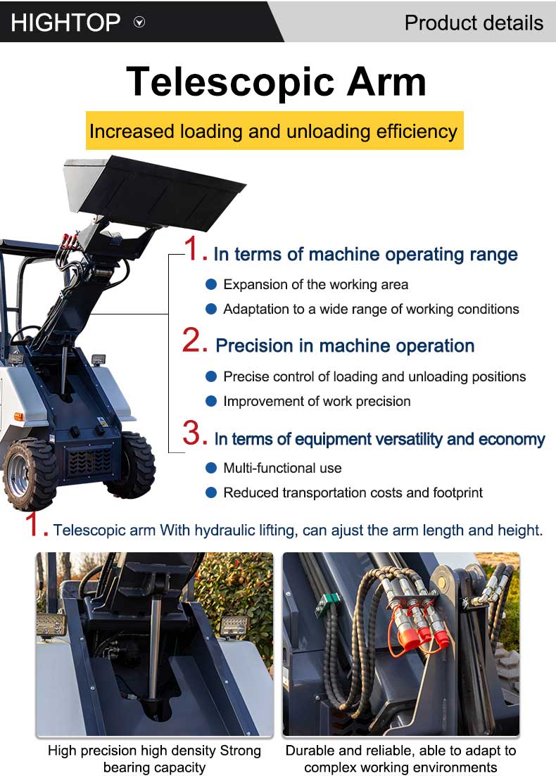 HT-L28 Telescopic Boom Mini Loader 