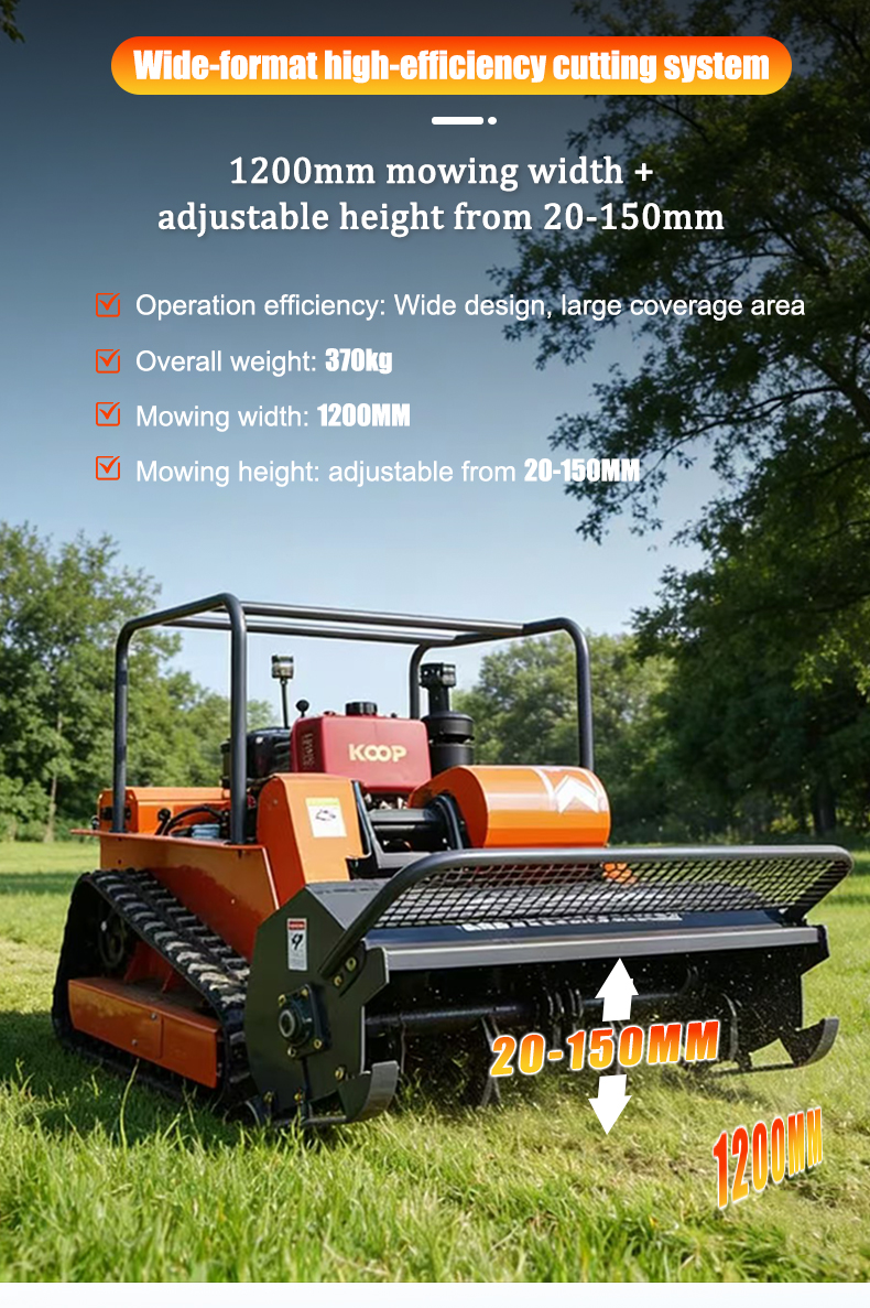  HTM1200 Intelligent Remote-Controlled Lawn Mower
