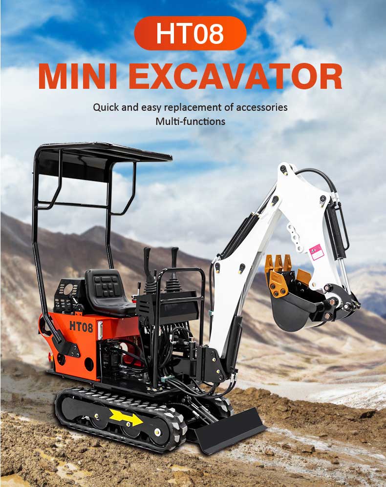 HT08 0.8T Mini Excavator 