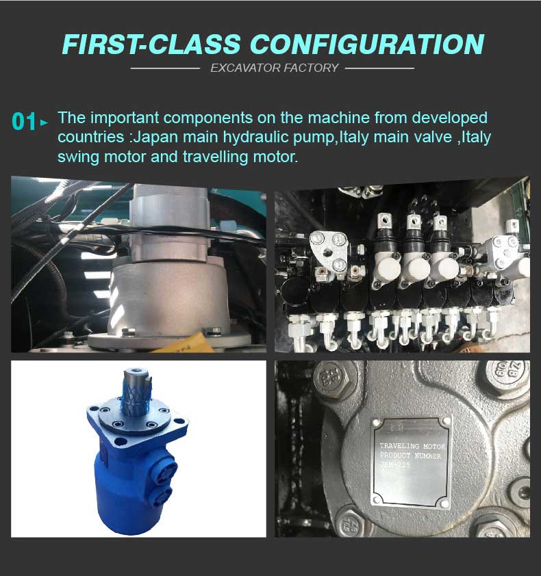 1T Crawler Mini Excavator 