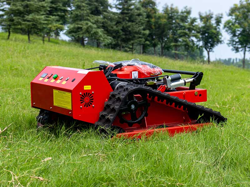 What are the components of a remote control mower