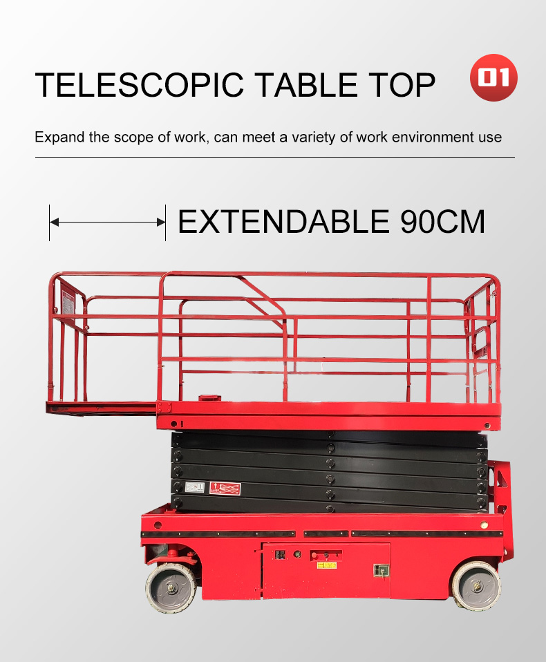 Self-propelled scissor lift platform