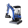 HT-16 Mini Excavator | 1.6 Ton, 2050mm Digging Depth, Attachments Included