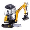HT-18C Mini Excavator | 1.8 Ton, 17kW Gas Engine, Attachments Included