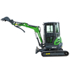 HT25J 2.5 Ton Mini Excavator | Cab/Canopy Optional, Kubota/Quanchai Engine, 30% Climbing
